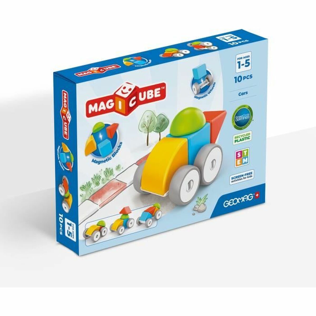 Set de construction Geomag Magicube 308 en situation reelle