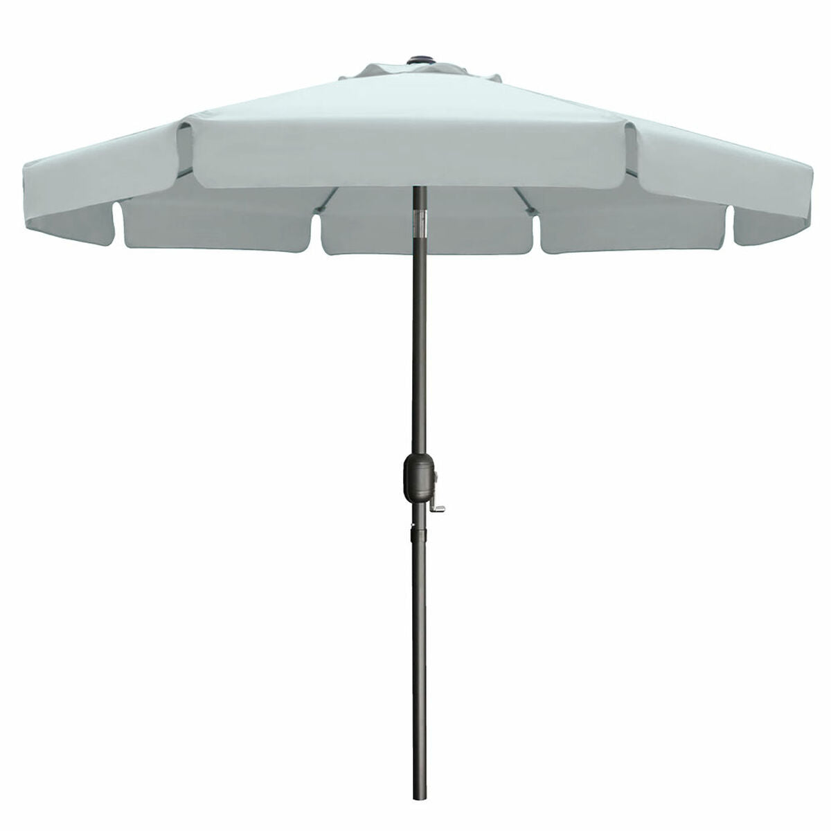 Presentation exclusive : Marbueno Parasol Acero 8 Varillas D300 cm Poliester Blanc Jardin, Piscine, Terrasse