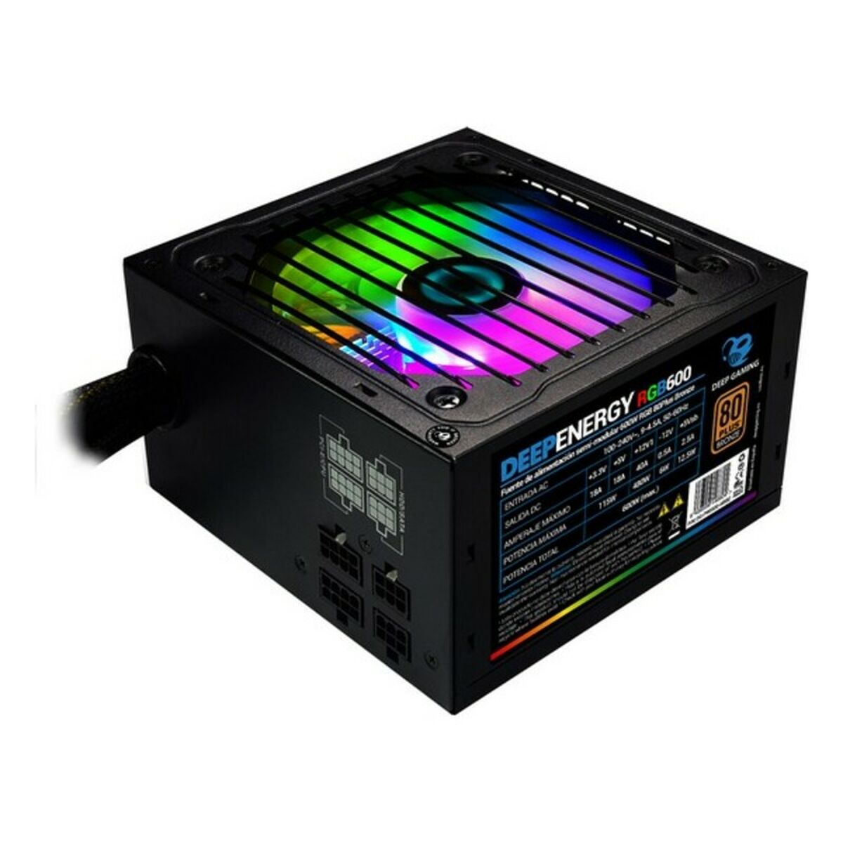 Bloc d’Alimentation CoolBox DG-PWS600-MRBZ ATX 600W RGB Noir Ø 12 cm x 1 : notre avis complet et detaille