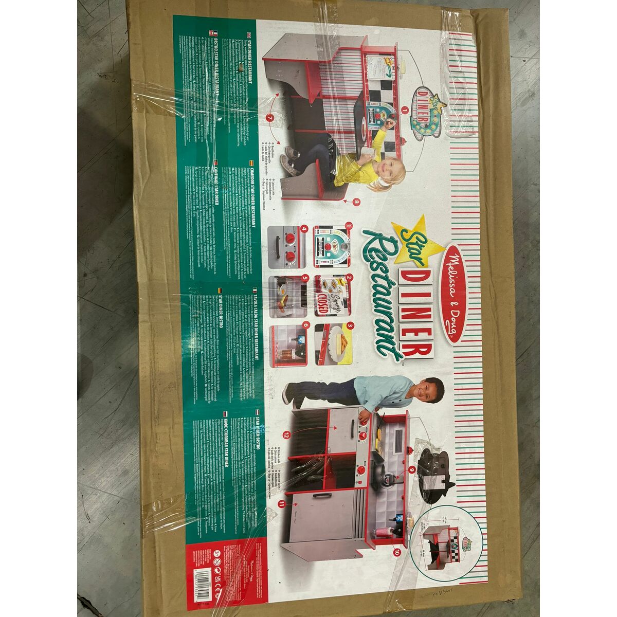 Cuisinière jouet Melissa & Doug Restaurant 108 x 66 x 18 cm