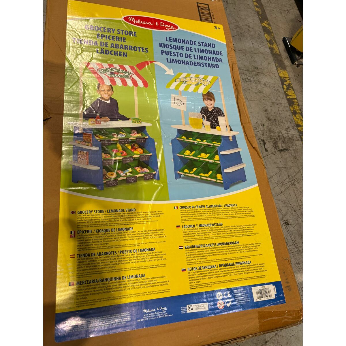 Supermarché de jouets Melissa & Doug Grocery & Lemonade 127 x 81 x 41 cm