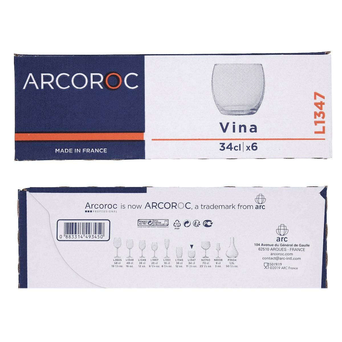Set de Verres Arcoroc ARC 79741 Transparent verre 320 ml (12 Unités)