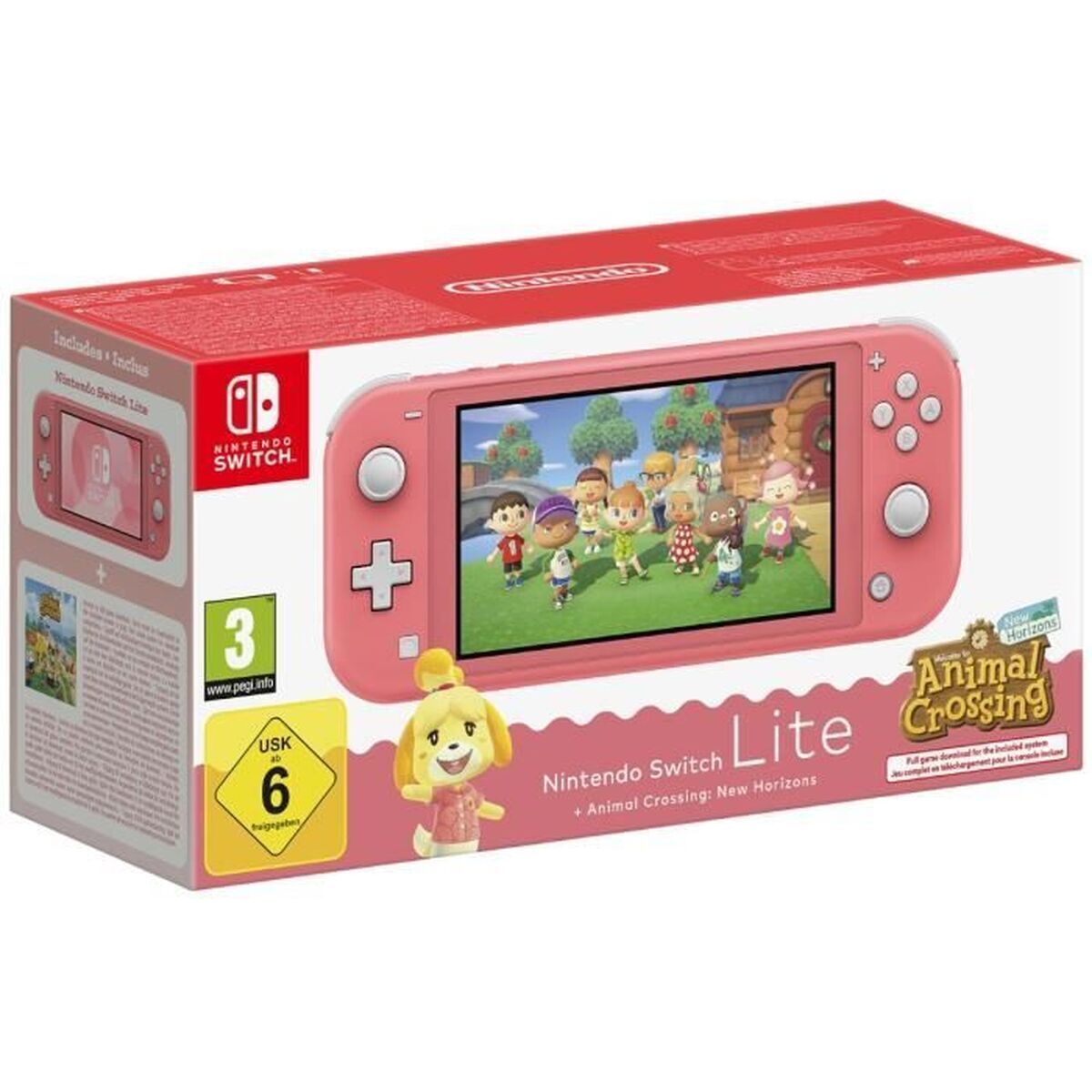 Nintendo Switch Lite + Animal Crossing Nintendo 45496546120 Rose