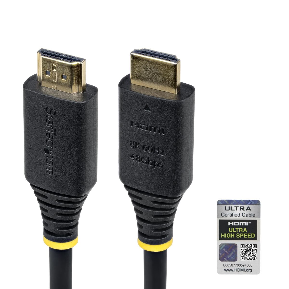 Câble HDMI Startech HDMI21-CBL-8K60-4M Noir