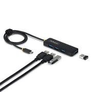 Hub USB Startech H5C4A-USB-HUB-2 Noir