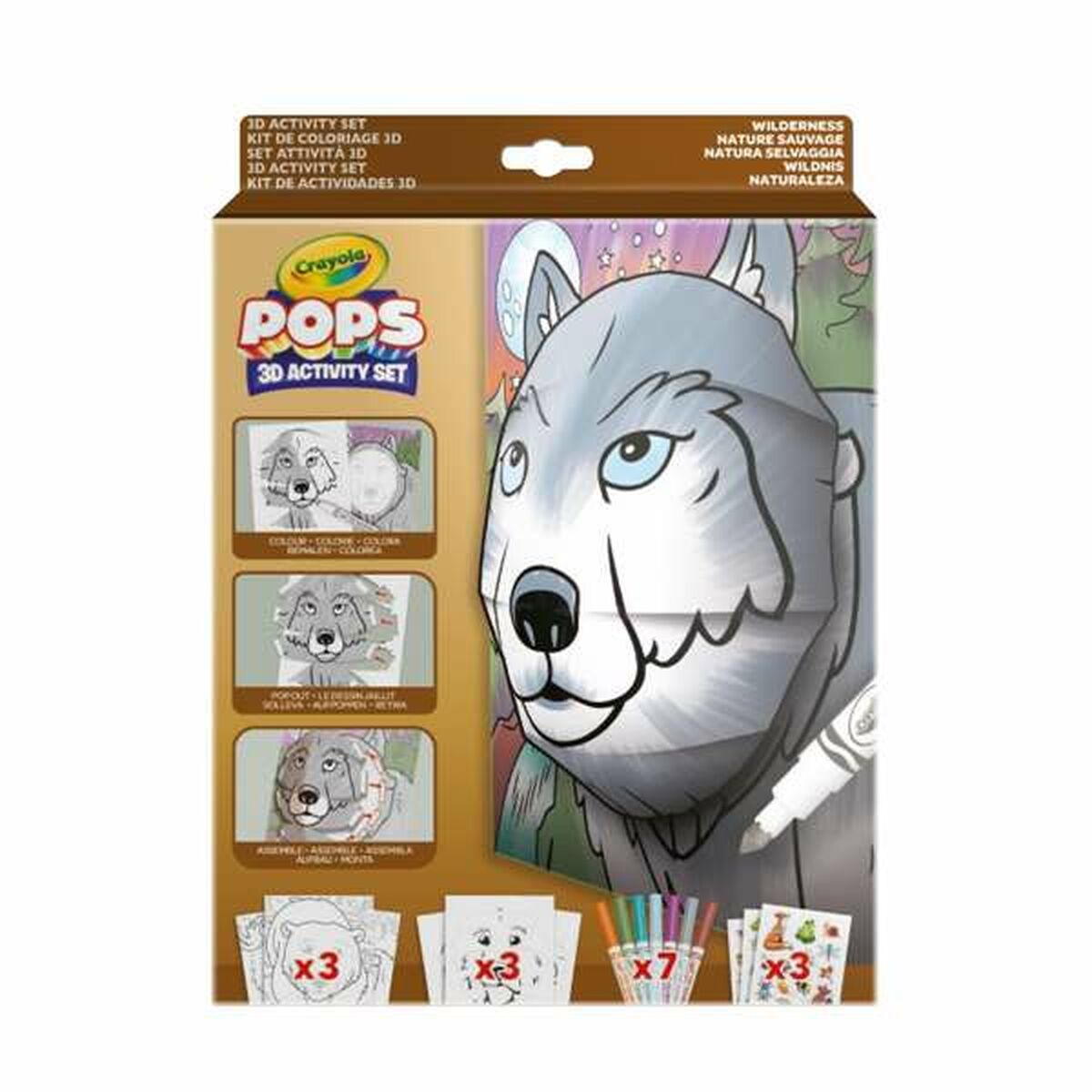 Dessins à peindre Crayola 3D Color Pops Mystical Nature