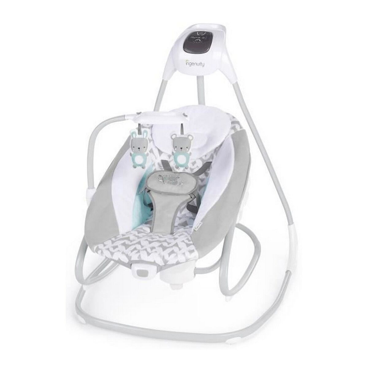 Fauteuil à Bascule Ingenuity 2-in-1 Swing Lounger - Raylan Gris Blanc