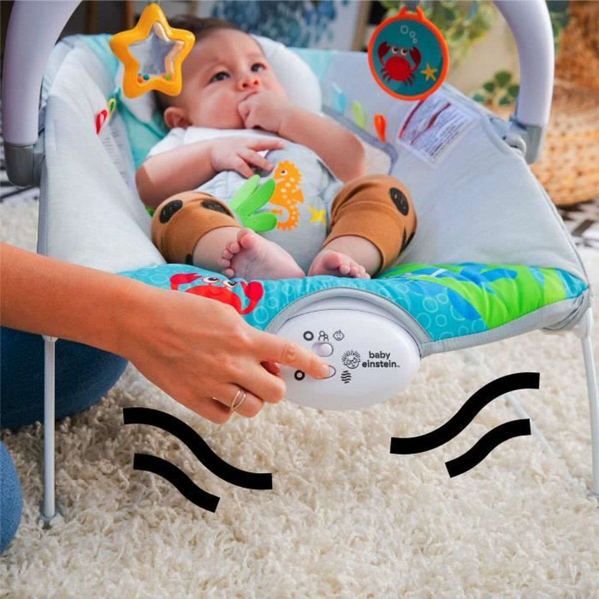 Hamac pour Bébé Baby Einstein Ocean Bleu