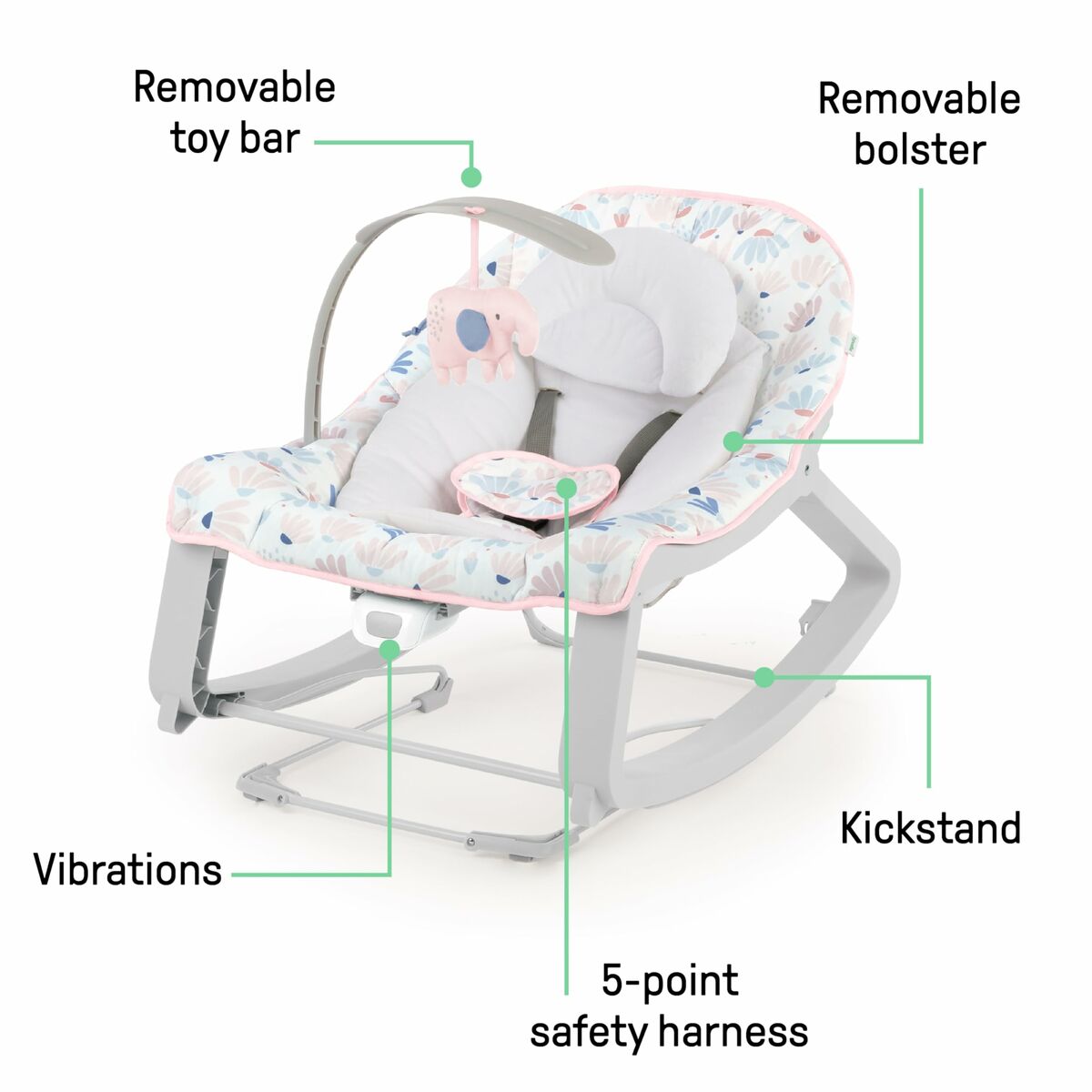 Hamac pour Bébé Ingenuity Gris