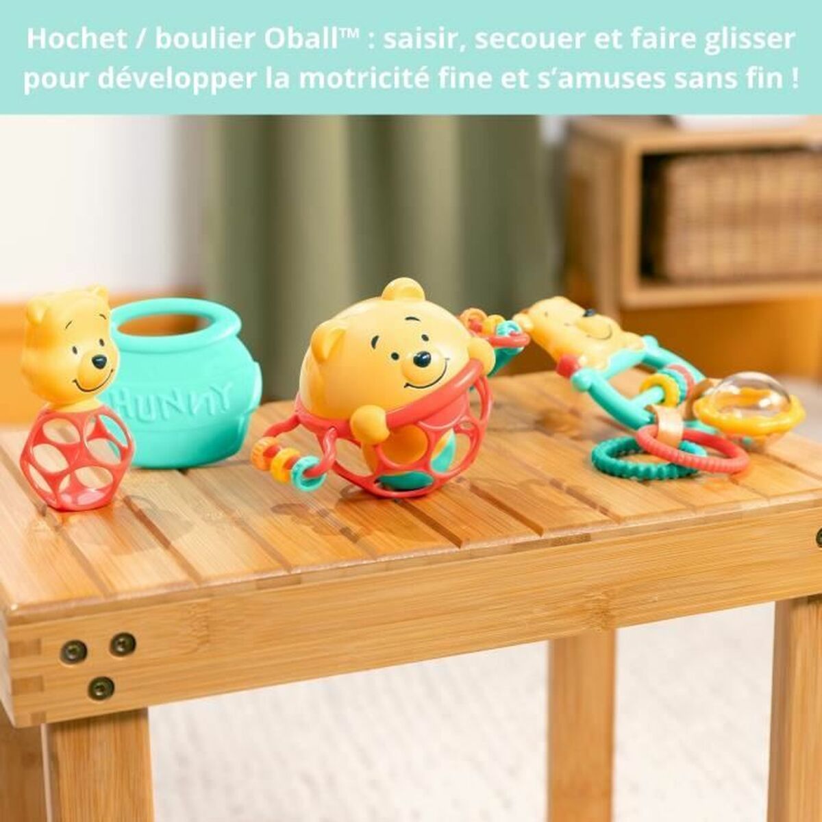 Ensemble de Jouets pour Bébés Disney BABY WINNIE Multicouleur 5 Pièces