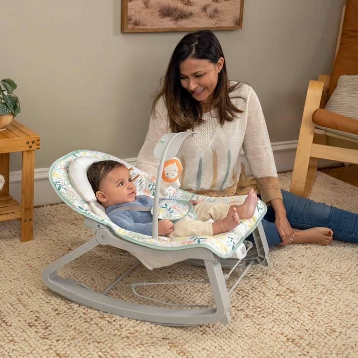 Hamac pour Bébé Ingenuity Vert Gris