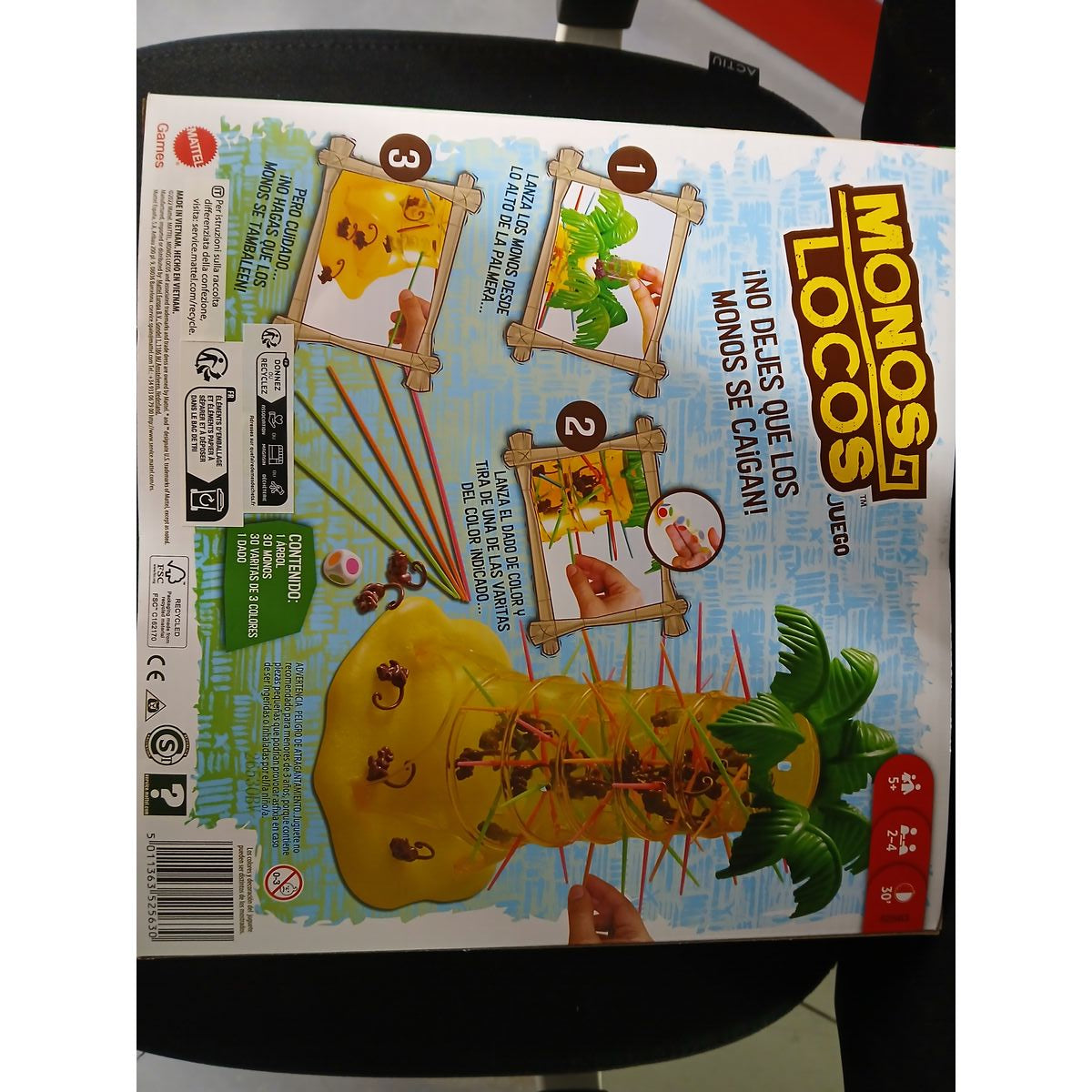 Jeu de société Monos Locos Mattel 52563