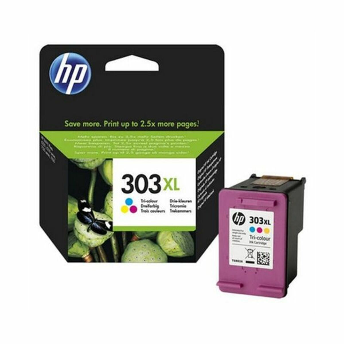 Cartouche d'Encre Compatible HP T6N03AE#ABE Multicouleur Tricolore Cyan/Magenta/Jaune