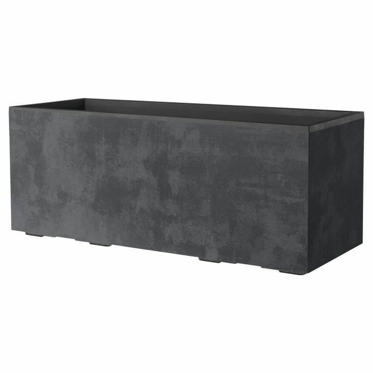 Pot Deroma Anthracite 99 cm Plastique Rectangulaire Moderne
