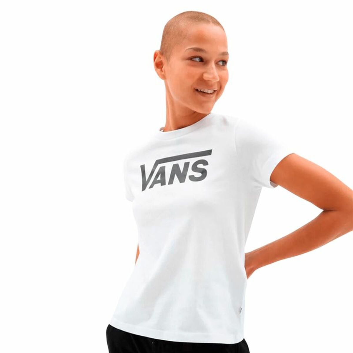 T-shirt à manches courtes femme Vans Flying Blanc