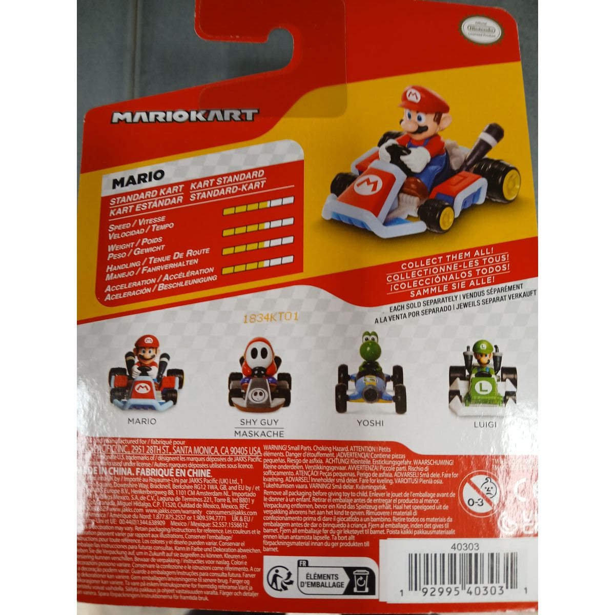 Petite voiture-jouet Jakks Pacific Super Mario Kart Racers Wave 5 Multicouleur (Multicouleur)