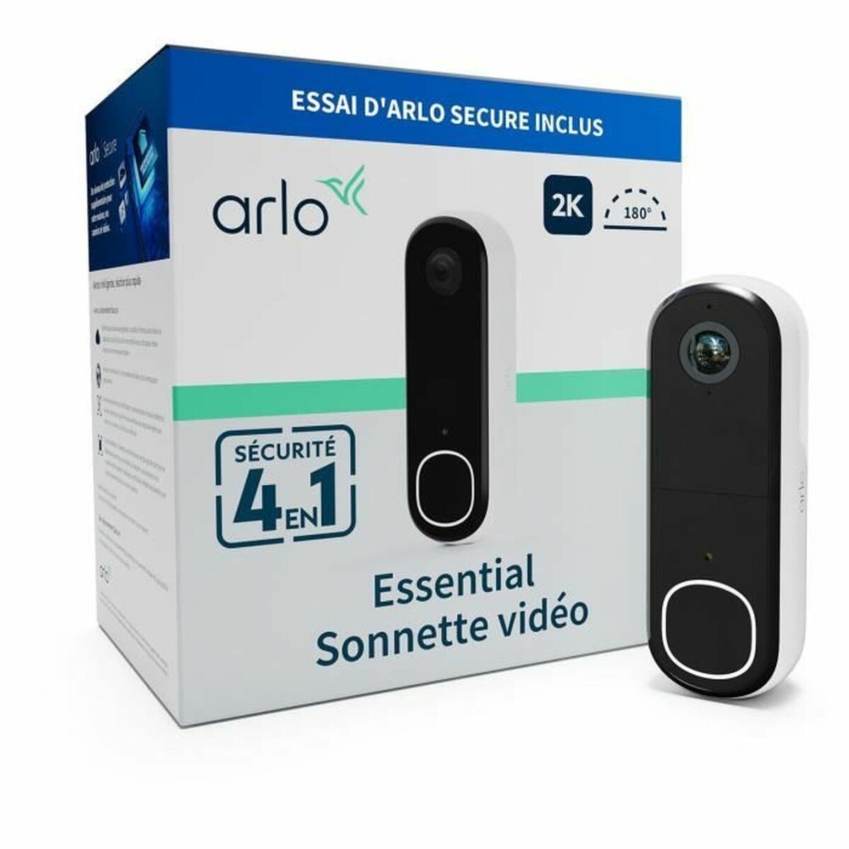 Interphone Vidéo Intelligent Arlo AVD4001-100EUS Blanc