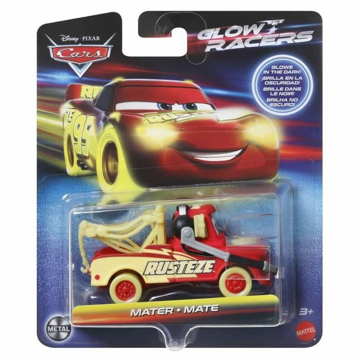 Voiture Mattel Night Racing  Jaune
