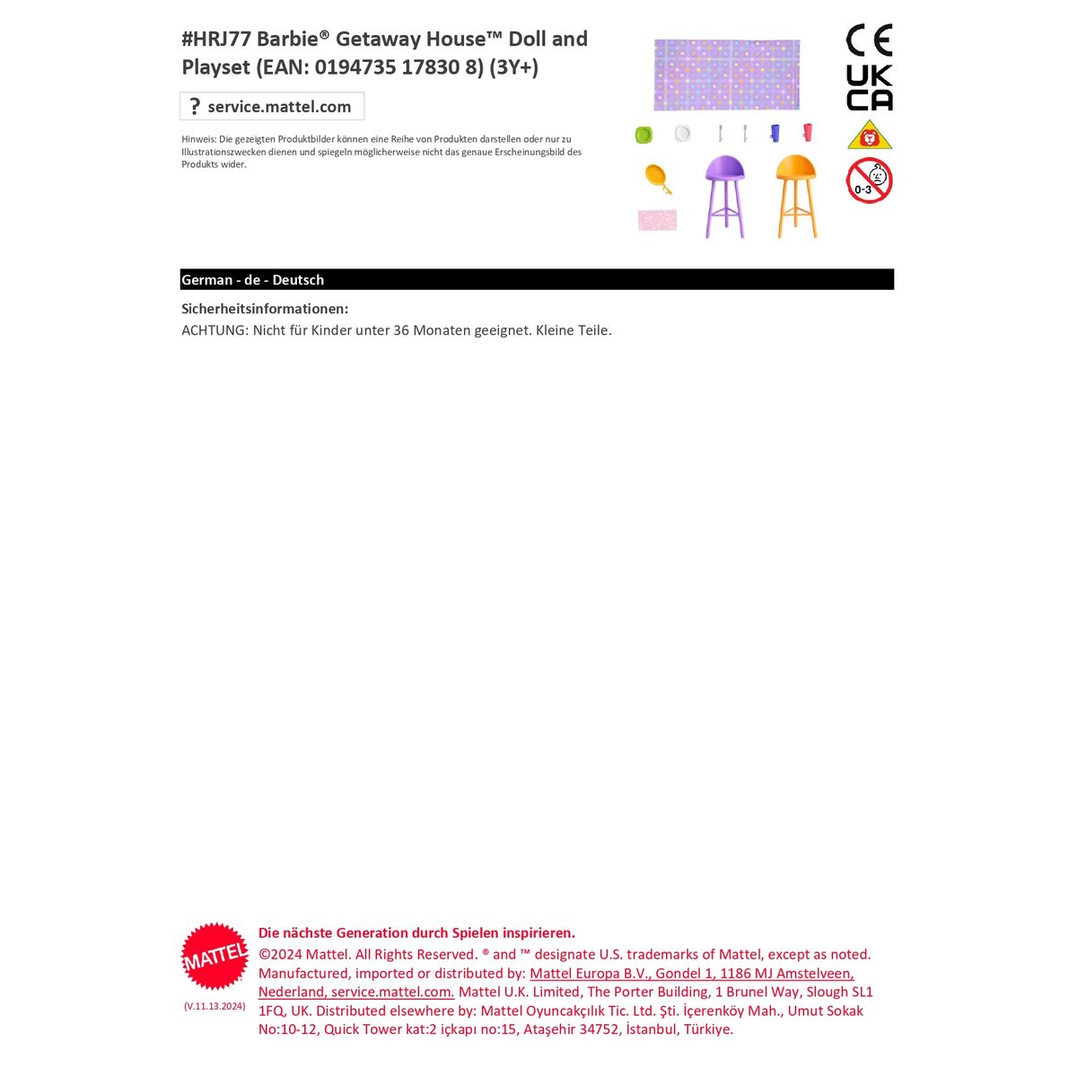 Poupée Bébé Mattel