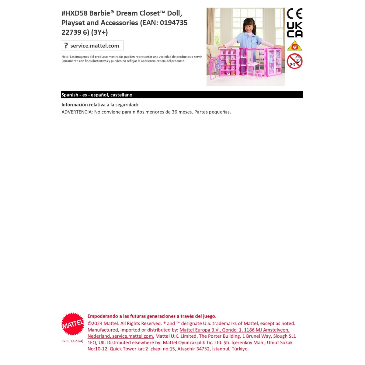 Poupée Barbie Armoire