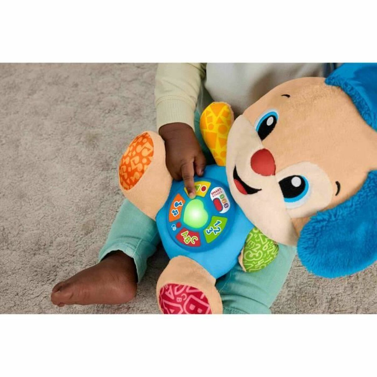 Jouet Peluche Fisher-Price Laugh and Learn Puppy Progressive Awakening Musical Plush JFD20 Marron Tissu Peluche Musical Chien