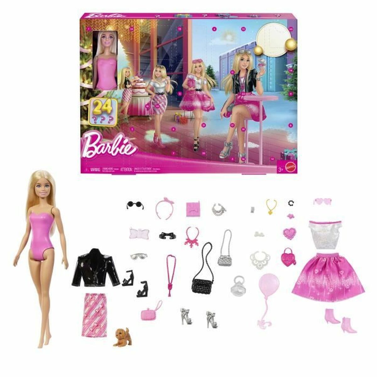 Calendrier de l’Avent Barbie (24 Pièces)