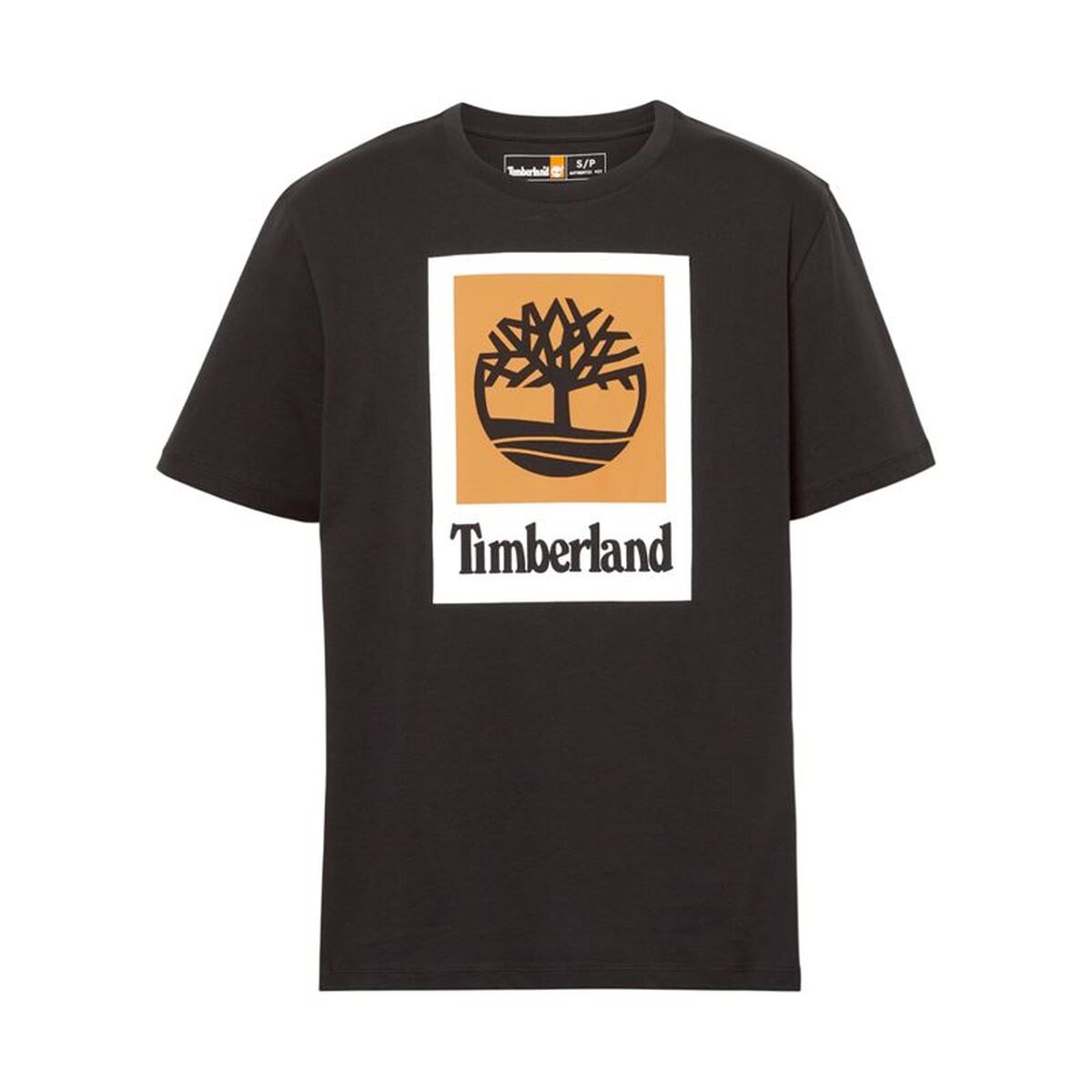 T-shirt à manches courtes homme Timberland Stack Logo Colored Short Sleeve Noir