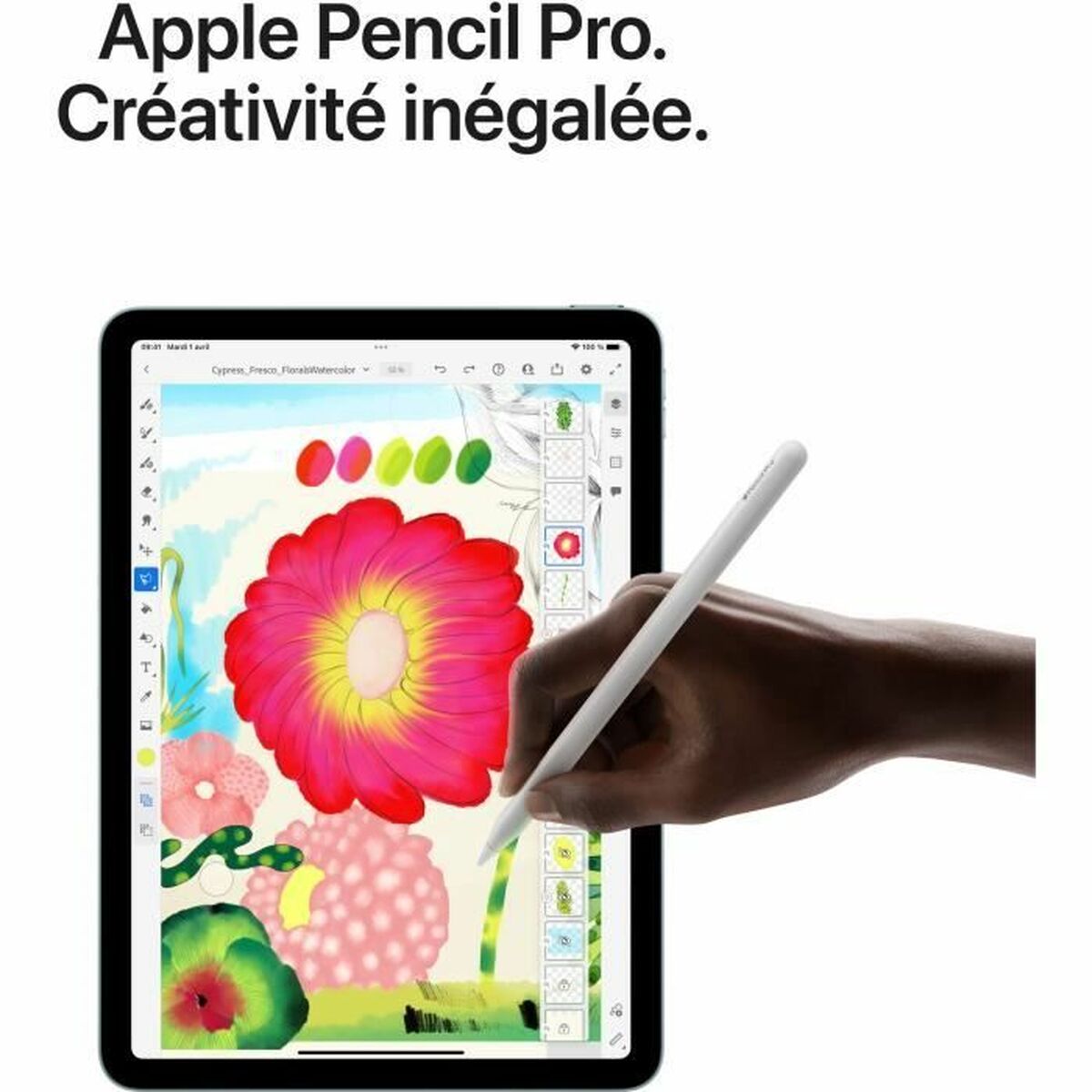 Tablette Apple 13" M3 8 GB RAM 128 GB Bleu