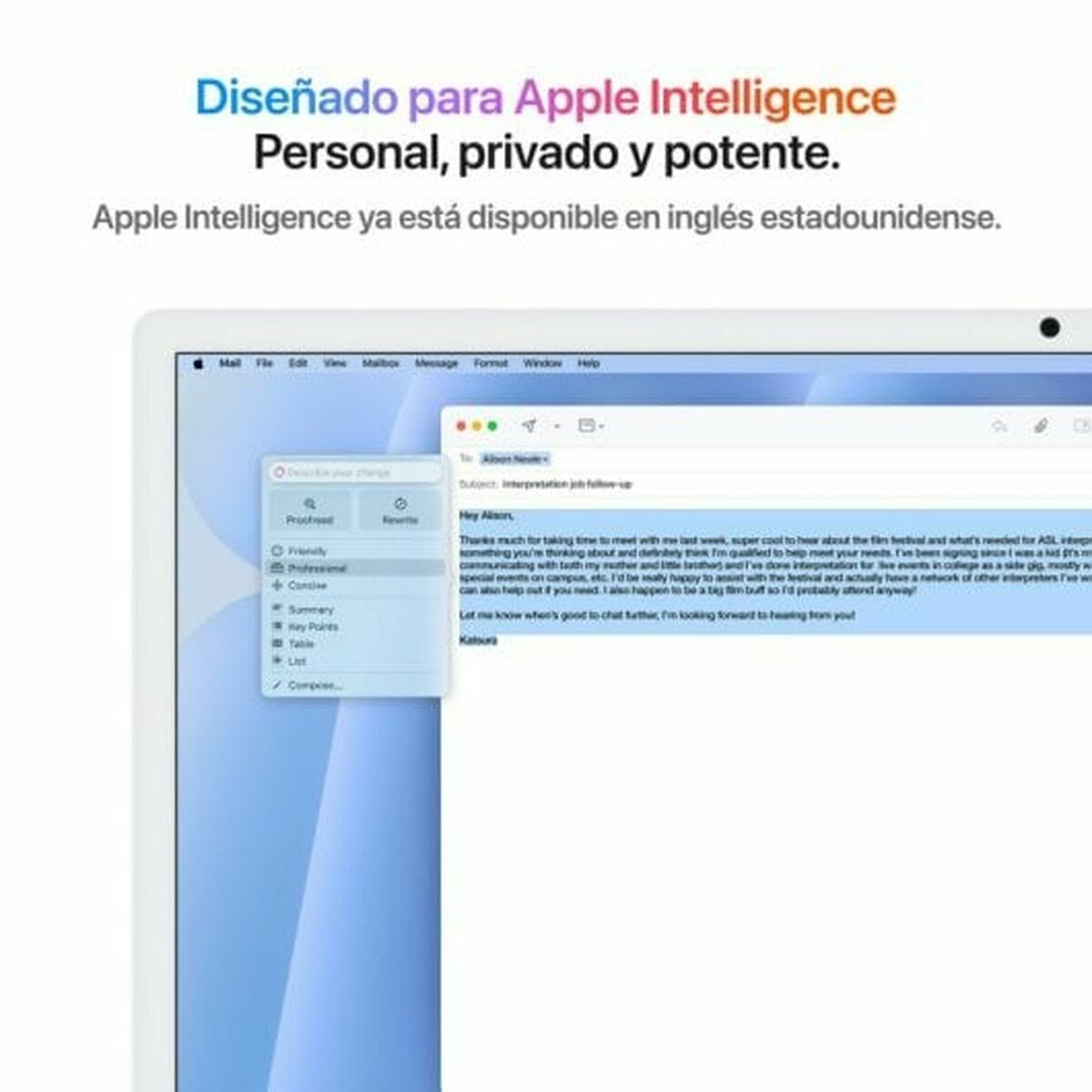 Tout en Un Apple MD2T4Y/A 24" 24 GB 512 GB SSD M4 Qwerty US