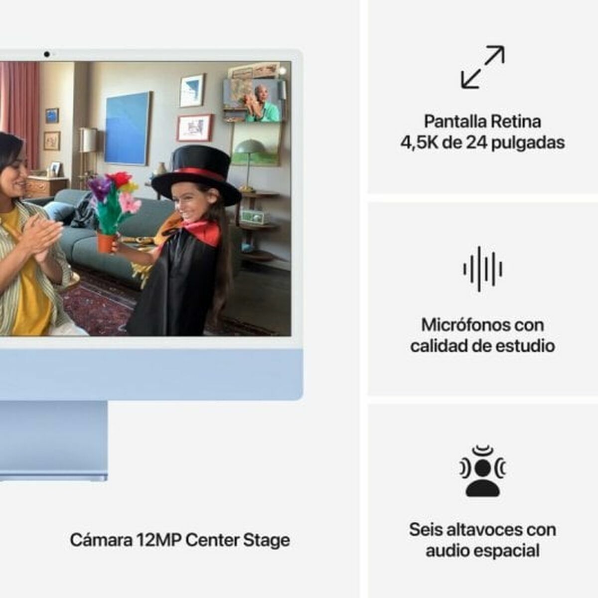 Tout en Un Apple MD2T4Y/A 24" 24 GB 512 GB SSD M4 Qwerty US