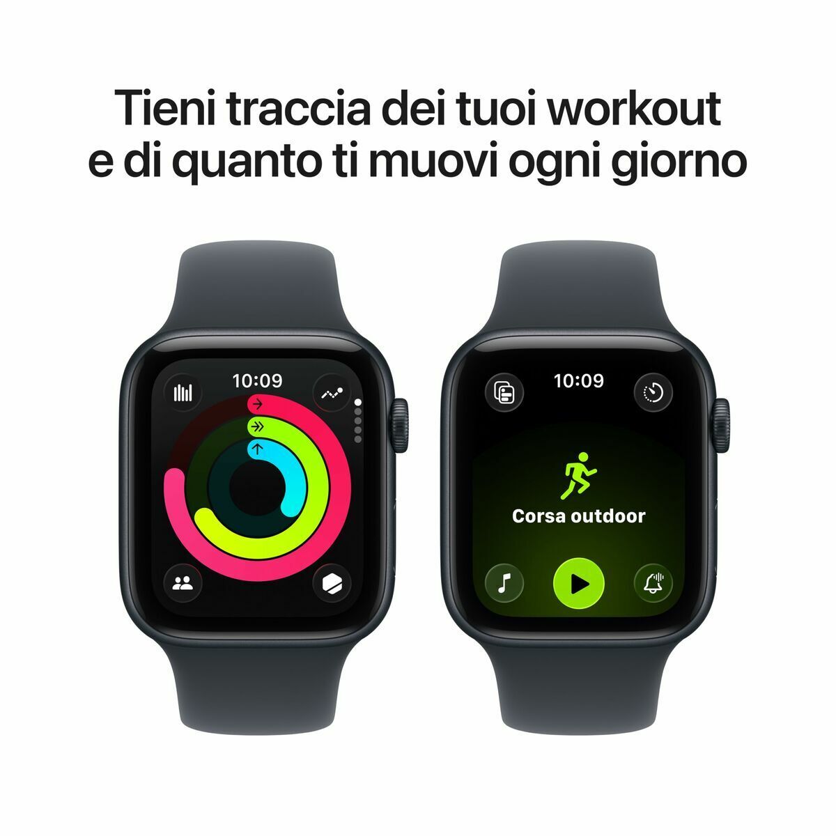 Montre intelligente Apple MEHQ4QL/A Noir Ø 44 mm