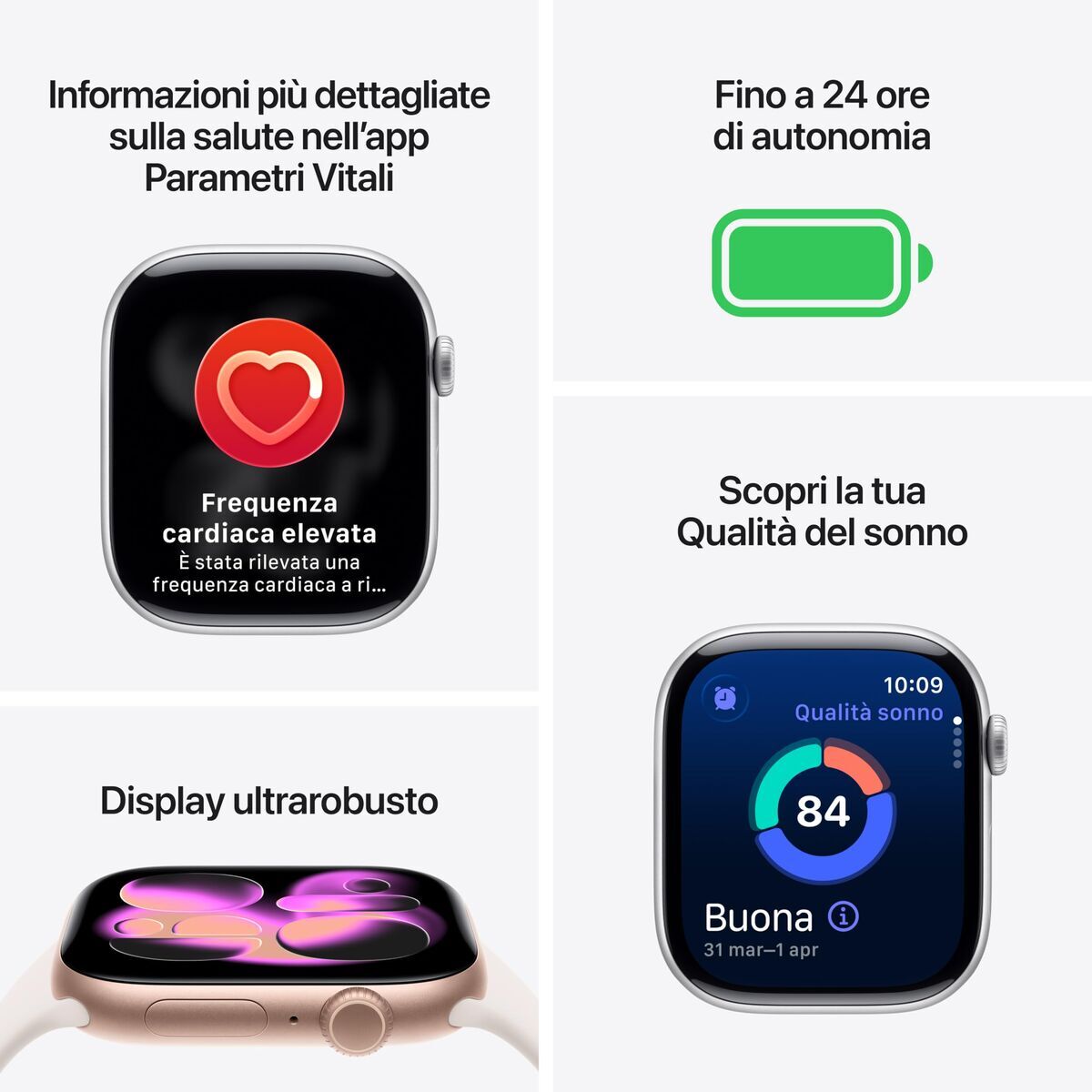 Montre intelligente Apple MFD74QL/A Titane Doré 46 mm