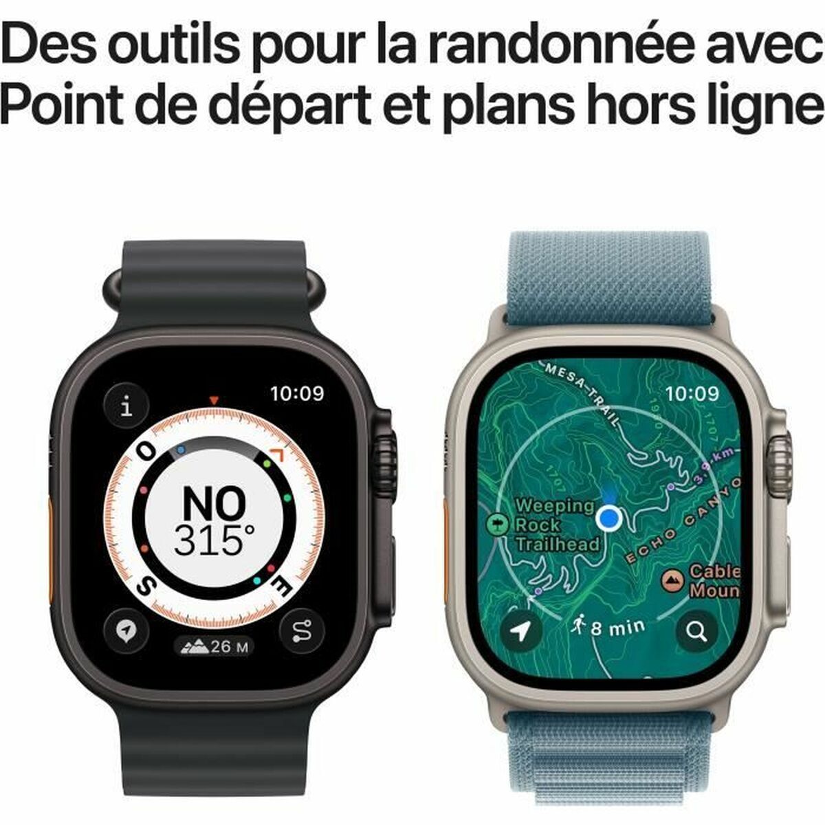 Montre intelligente Apple MEWM4QF/A Gris 49 mm