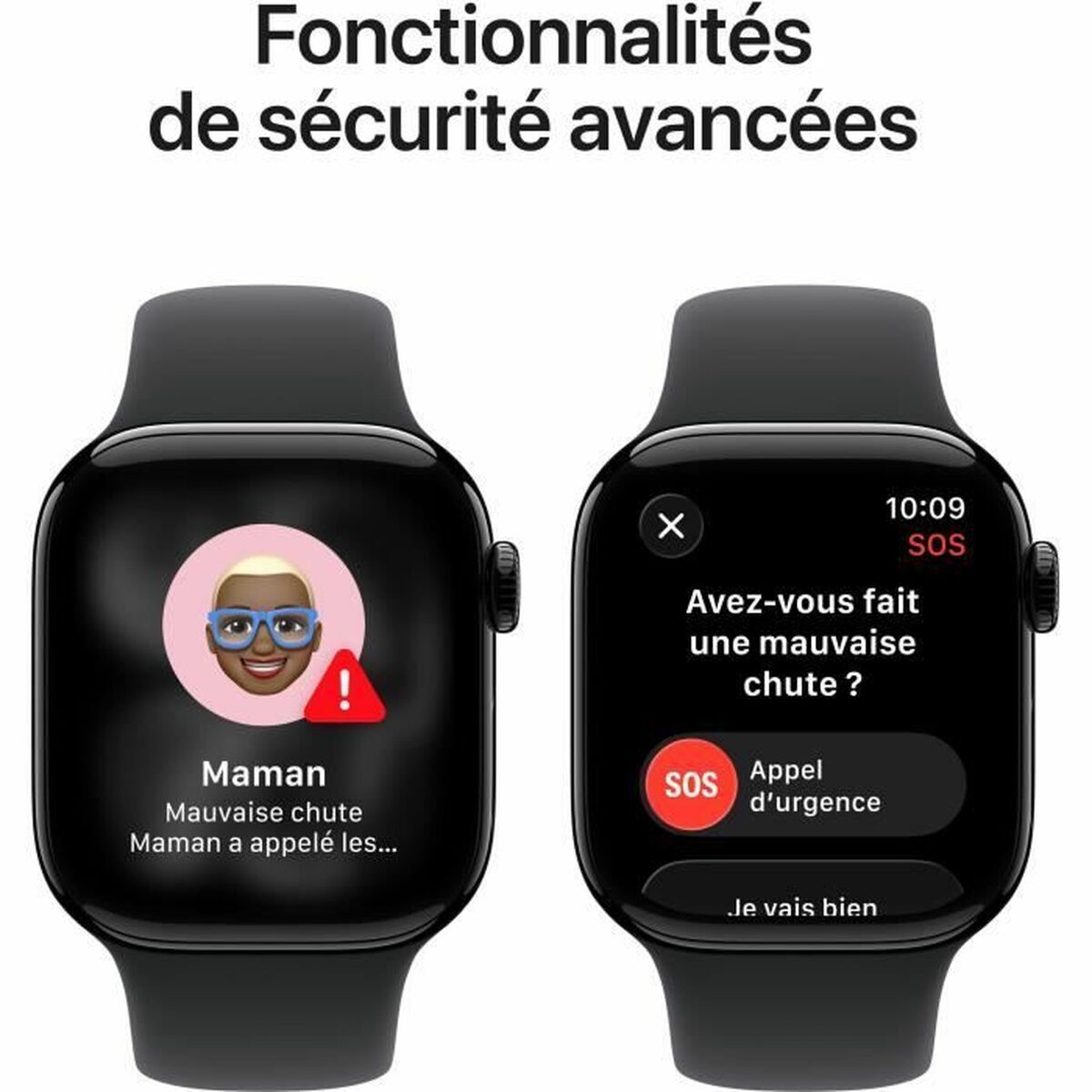 Montre intelligente Apple MF834ZR/A Noir