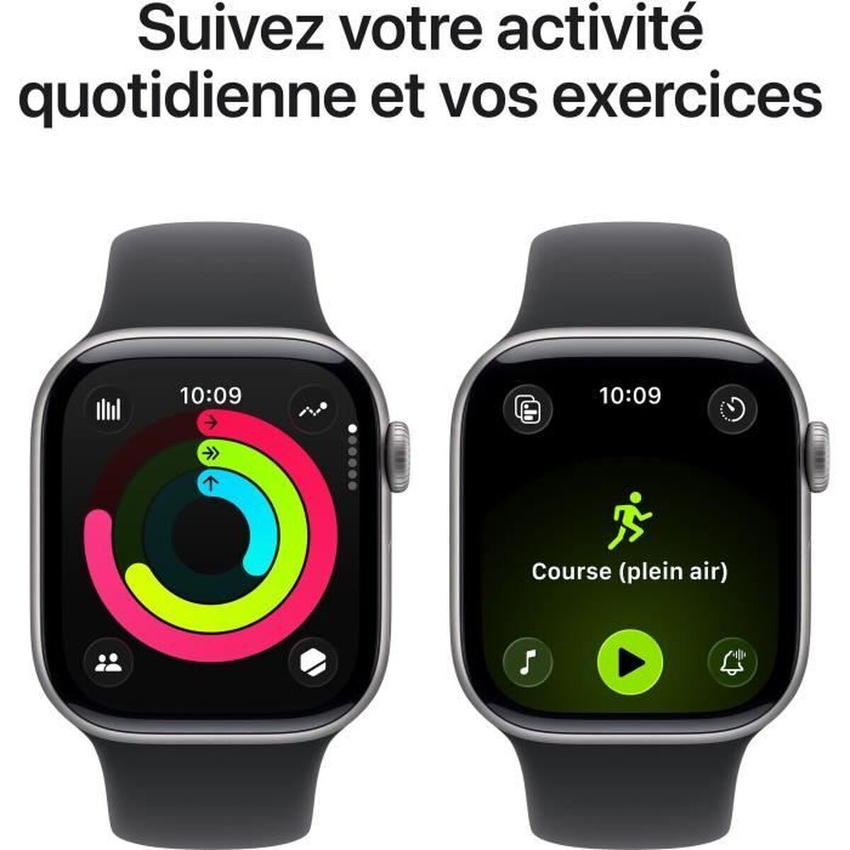 Montre intelligente Apple MEQW4QL/A Gris 1,77"