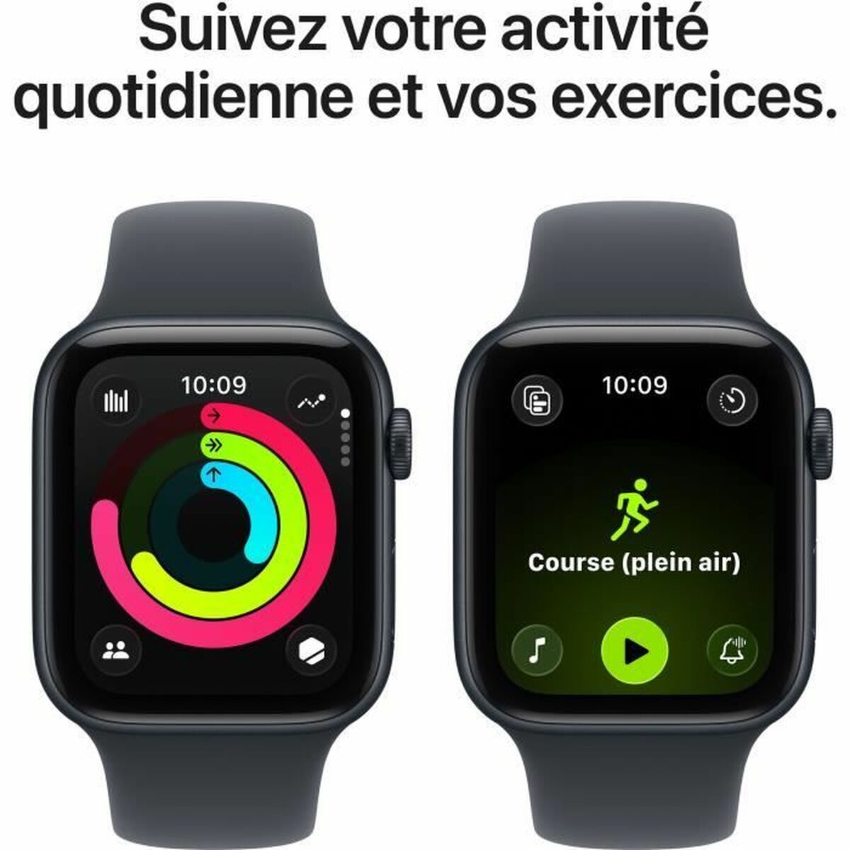Montre intelligente Apple MEHQ4ZR/A Noir 1,78" Ø 44 mm