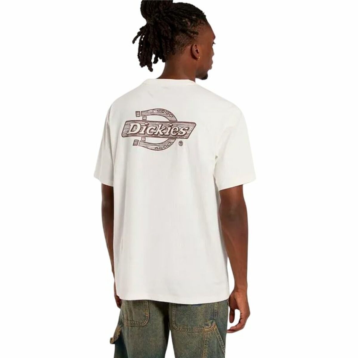 T-shirt à manches courtes homme Dickies Wood Logo Blanc