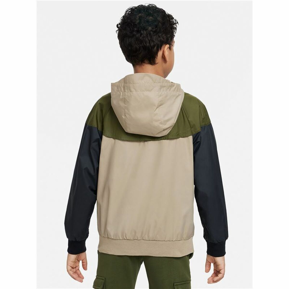 Veste de Sport pour Enfants Nike Sportswear Windrunner Vert