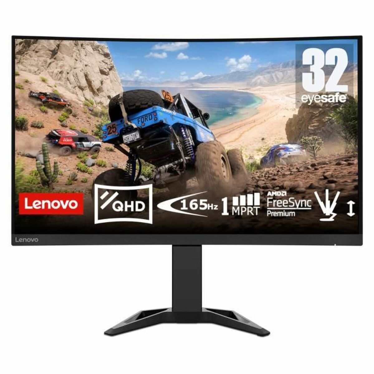 Monitor Gaming Lenovo 32" Quad HD LED Espagnol Qwerty