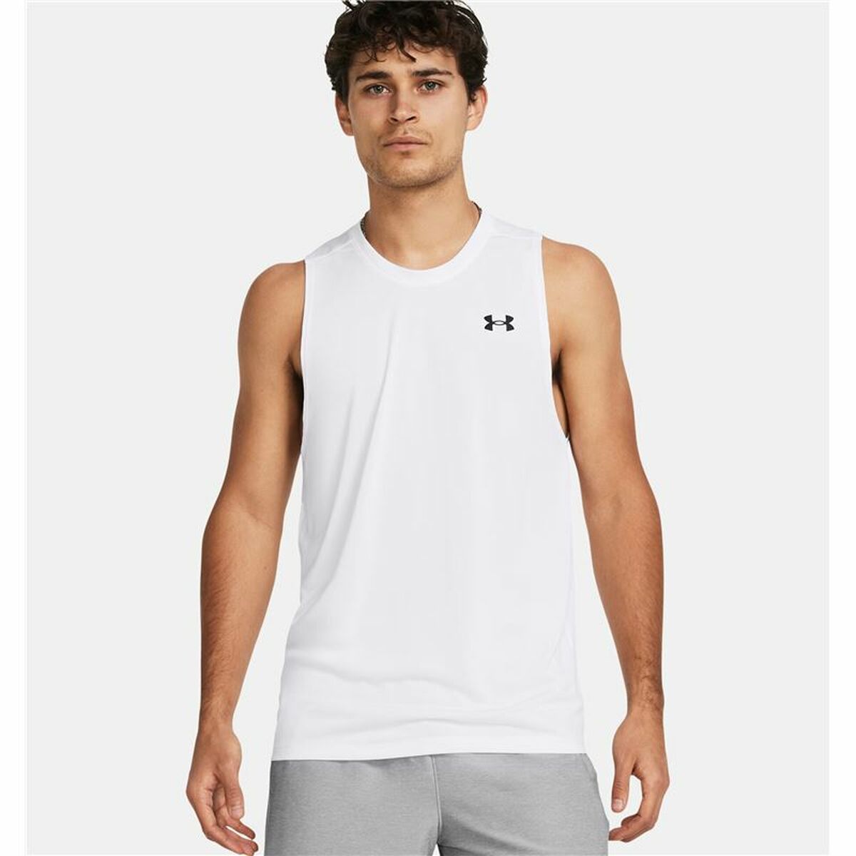 Maillot de Corps sans Manches pour Homme Under Armour Tech Tank Blanc