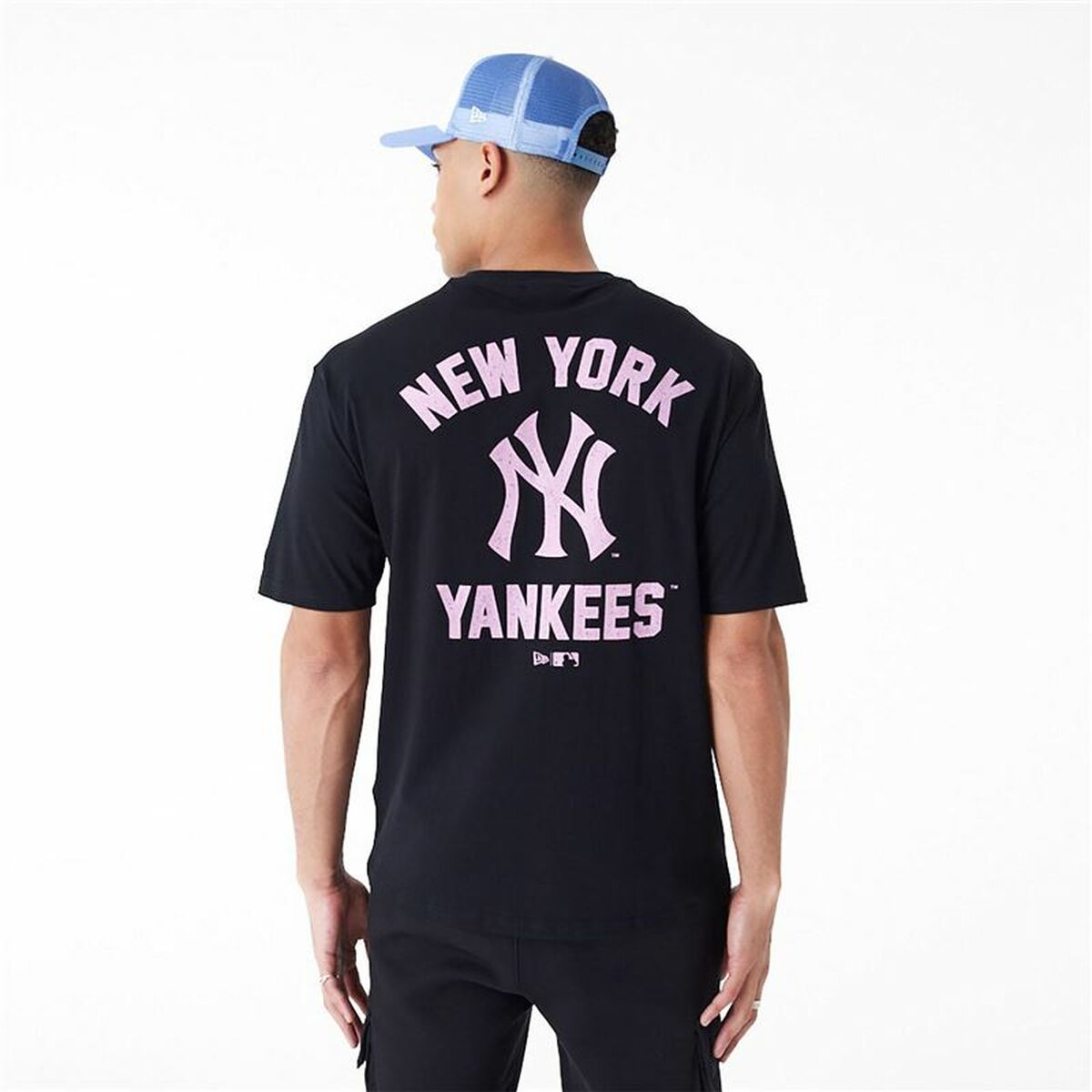 Maillot de Corps de Sport à Manches Coupe New Era  WORDMARK OS TEE NEYYAN 60435524  Noir (L)