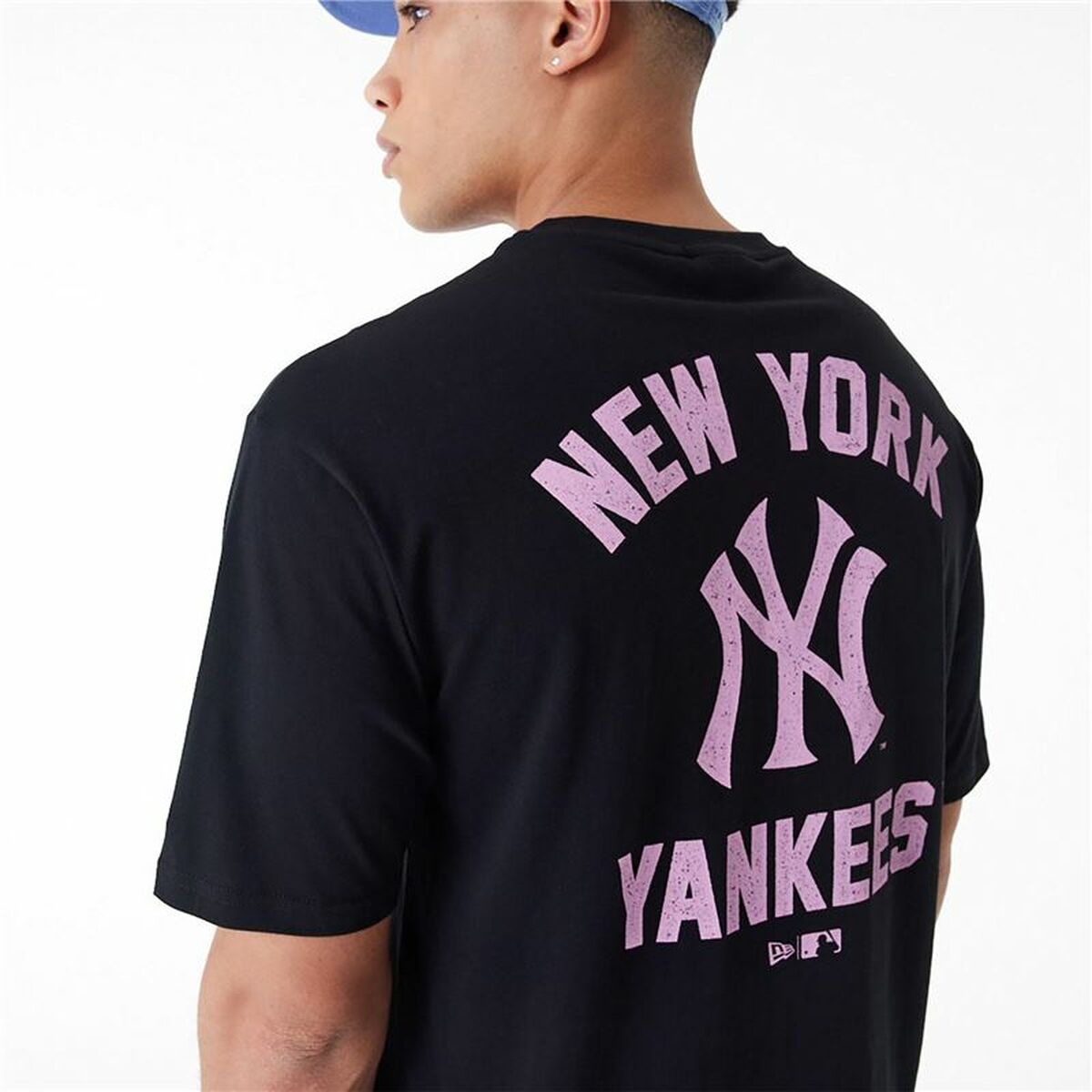 Maillot de Corps de Sport à Manches Coupe New Era  WORDMARK OS TEE NEYYAN 60435524  Noir (L)