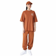 Maillot de Corps de Sport à Manches Coupe New Era LEAGUE ESSNTLS LC OS TEE NEYYAN 60435552 Marron (L)