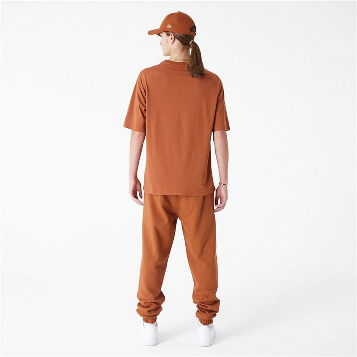 Maillot de Corps de Sport à Manches Coupe New Era LEAGUE ESSNTLS LC OS TEE NEYYAN 60435552 Marron (XL)