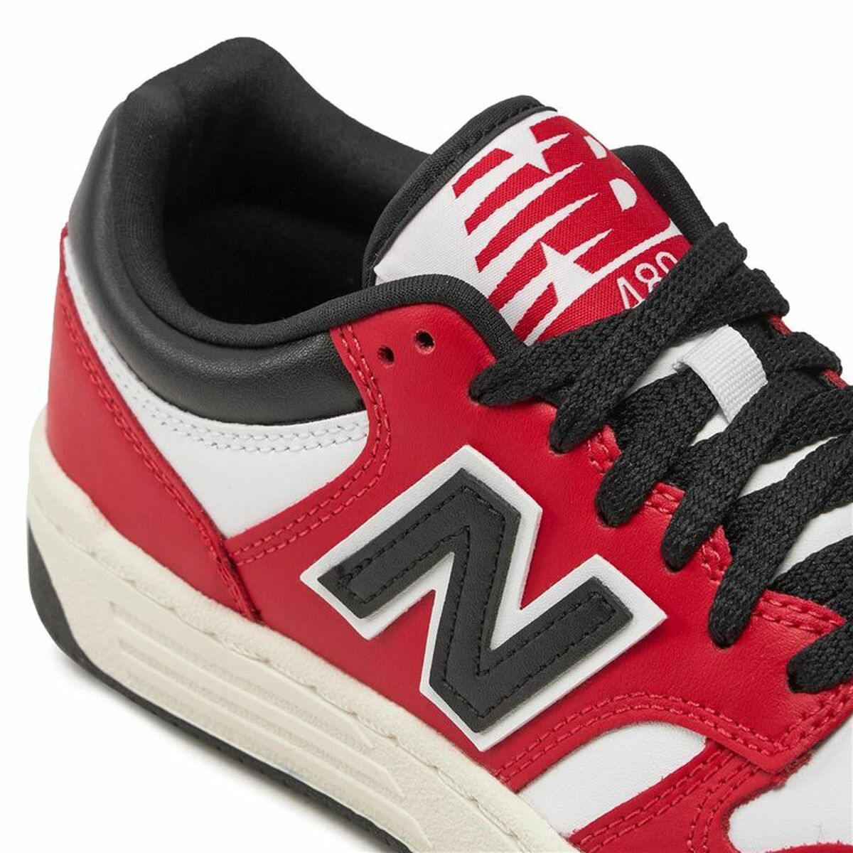 Chaussures de Sport pour Enfants New Balance 480 Blanc Rouge