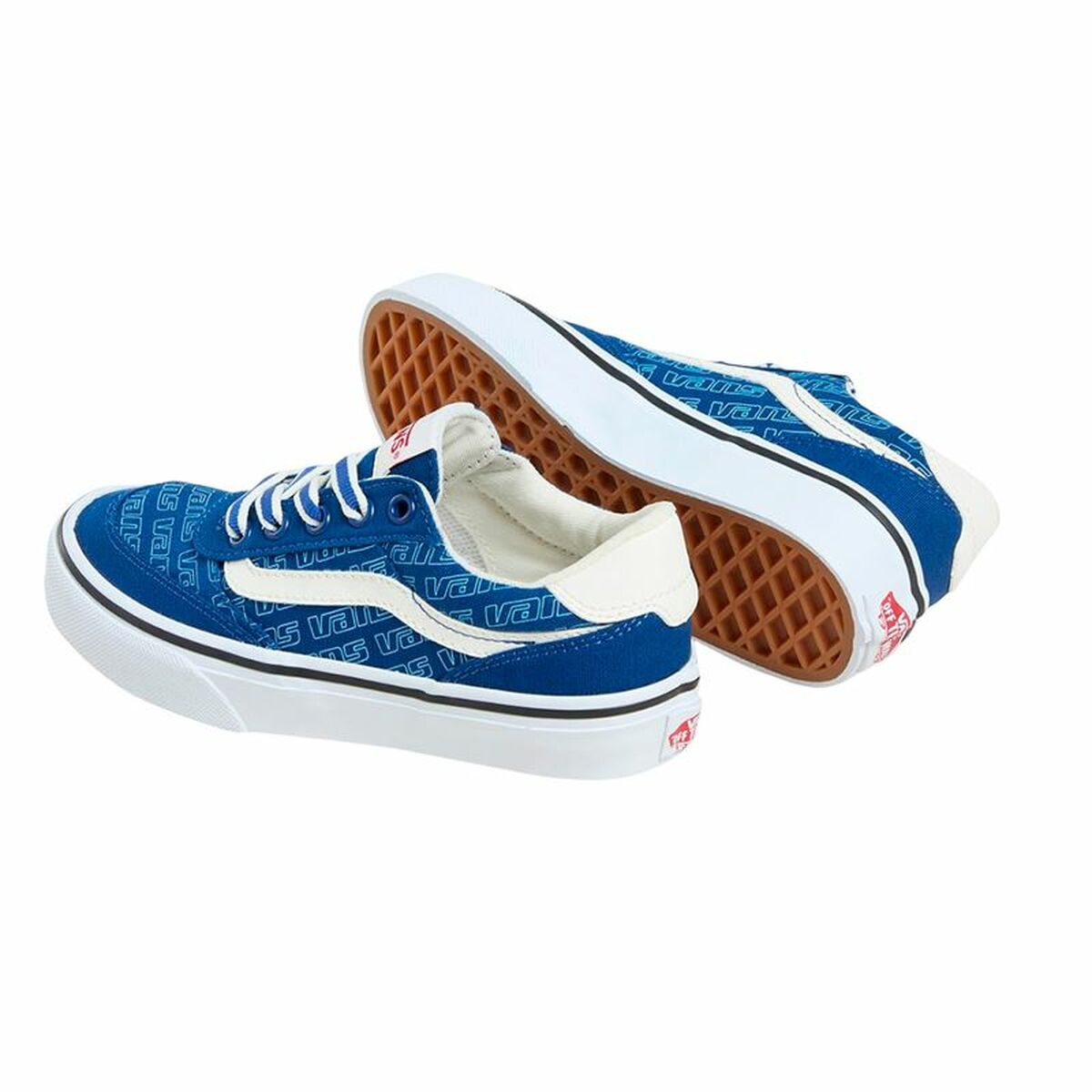 Chaussures de Sport pour Enfants Vans Brooklyn Ls Rtlg Bleu