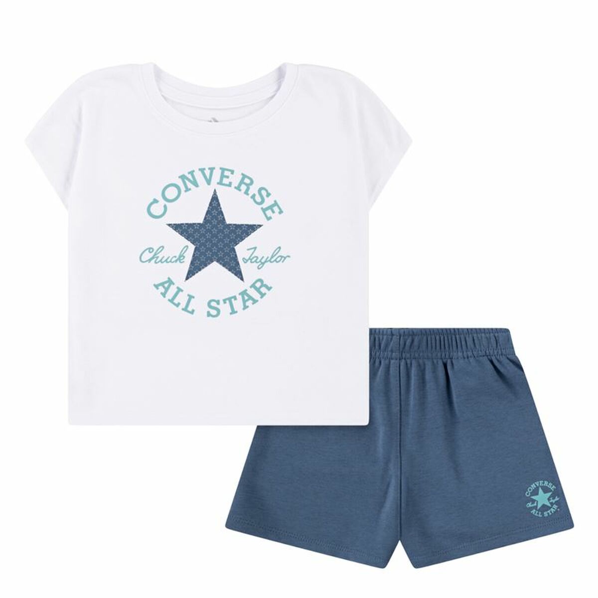 Ensemble de Sport pour Enfants Converse Cnvgboxy Tee Bleu Blanc