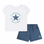 Ensemble de Sport pour Enfants Converse Cnvgboxy Tee Bleu Blanc