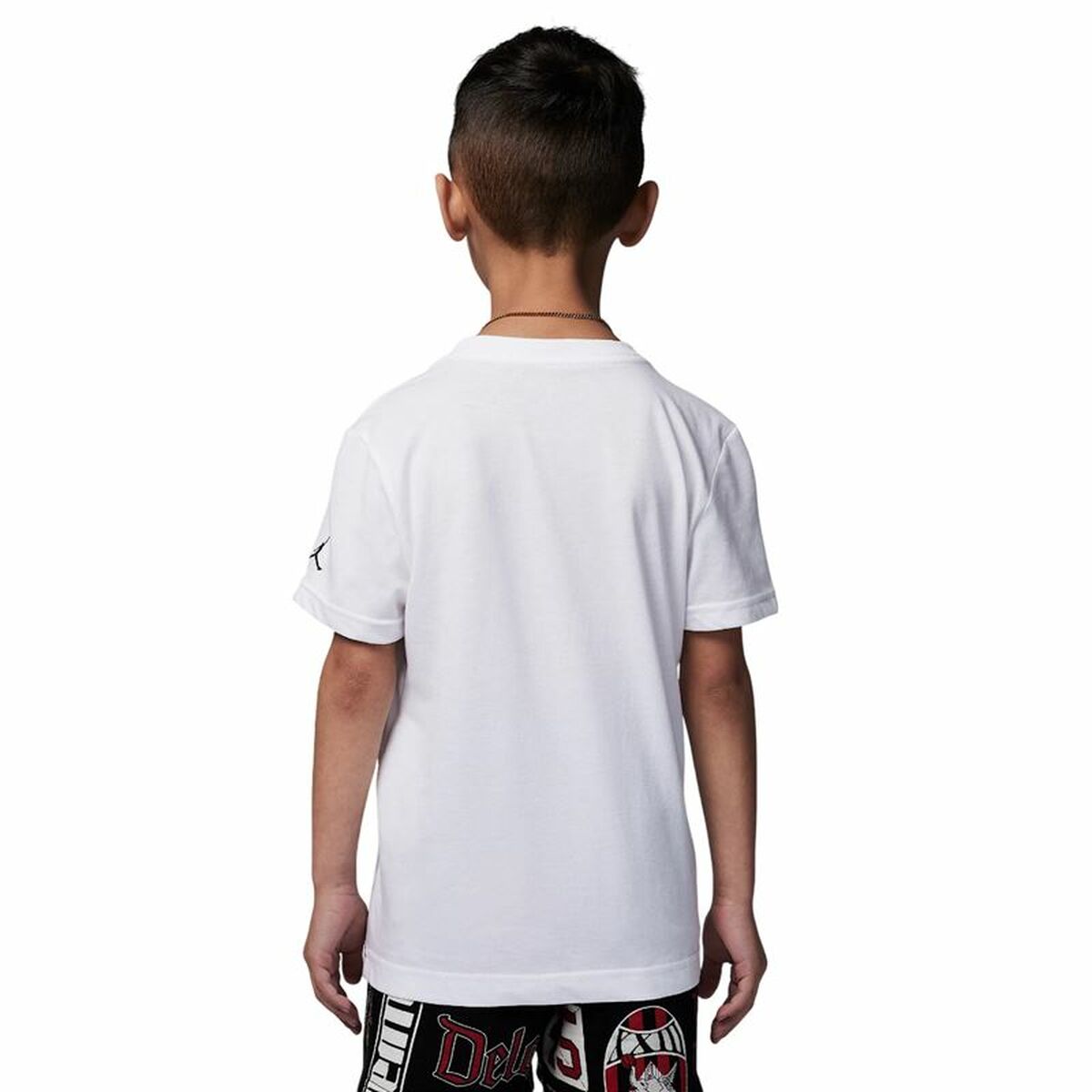 T-shirt à manches courtes enfant Jordan Jdb Mj Brand Photo Ss Crew Blanc