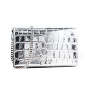 Sac à Bandoulière Michael Kors 32F4SJ6C8K-SILVER Gris 22 x 14 x 6 cm